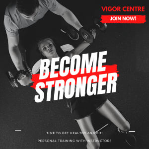 Red Black Fitness & Gym Instagram Post